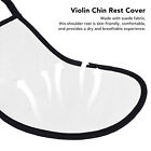 (1/4)Violin Chin Rest Pad Suede Fabric Washable Shoulder Rest Soft Cover Toh
