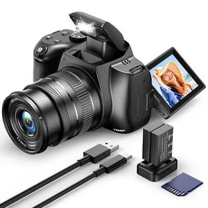 SLR Digital Camera 4K Video 72MP Vlogging Camera 12xOptical Zoom for Photography - Picture 1 of 11