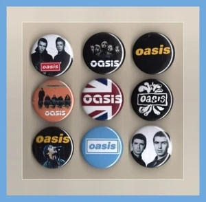 Oasis / 9 x 31mm Badges / Pins - Roll With It - Imagen 1 de 2