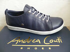 Andrea Conti Slippers Trainers Sneakers Low Shoes Leather Blue New