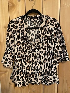 Nanette Lepore Multicolor Animal Print Top Size S NWOT - Picture 1 of 2