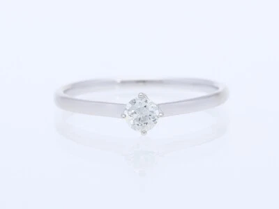 Top Preis Verlobung Ring 0,25 ct. Diamant 585 Weiss Gold Wert 2.000 EUR neu Deta - Bild 1 von 4
