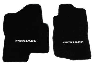 ¡NUEVO! Alfombrillas NEGRAS 2007-2014 Cadillac Escalade logotipo bordado en plata Foto 1 de 4