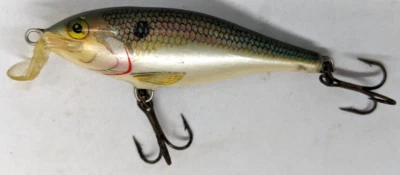 Rapala Shallow Shad Rap Silver MINNOW Ireland Crankbait VINTAGE 2.75" - Image 1 of 4