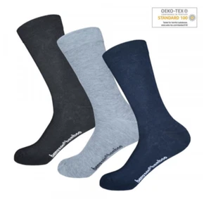 BENYSON 3er-Pack nahtlose Bambussocken Unisex-Mix-Farben - Picture 1 of 3