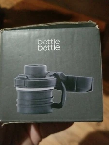 NIB Bottle Bottle Flip Top Lid with Carrying Handle Black Screw Cap Top Cover - Picture 1 of 7