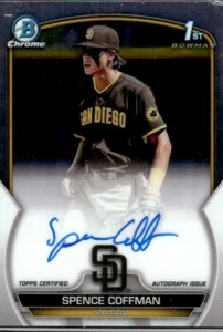 2023 Bowman Chrome Spence Coffman 1st Auto #128/499 Padres CPA-SCO - Picture 1 of 2