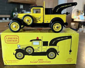 ERTL Eastwood 1931 Ford Wrecker Truck Member Edition 2nd Anniver 1/25 Coin Bank - Picture 1 of 16