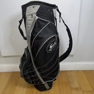 Cobra Cart Golf Bag Black & Gray 7 Pocket 5 Way Divider Divided Shoulder Strap - Picture 1 of 7