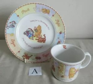 WINNIE THE POOH ~ (A) ZEIT FÜR EINEN TAUFTAG ~ TELLER & TASSE - Bild 1 von 6