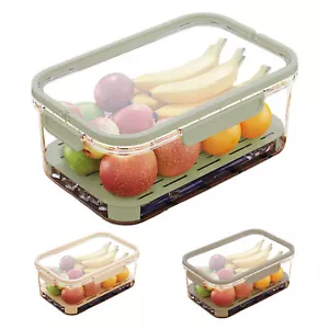 Fridge Airtight Fruit Storage Containers Clear Camping Picnics Meal Food Box New - Picture 1 of 15
