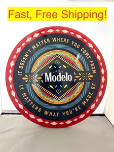 Letrero de bar de taberna con cúpula redonda de metal modelo cerveza cerveza festiva de 16" - Imagen 1 de 2