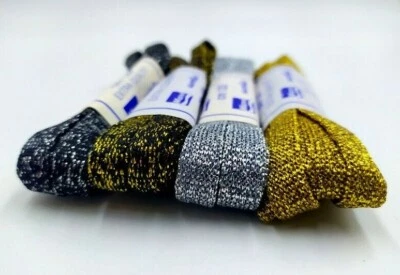 LACCI PIATTI CON LUREX PER SCARPE HOGAN CONVERSE VARI COLORI 120 CM STRINGHE