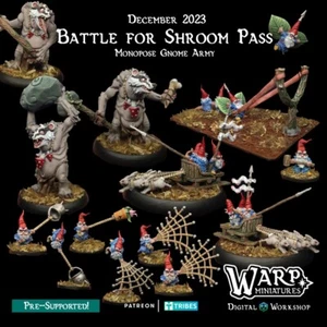 Monopose Gnome Army Reinforcements (x14)/Dungeons and Dragons/Warp Miniatures - Picture 1 of 7