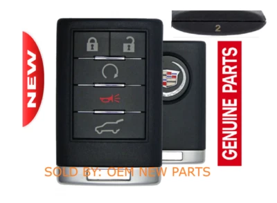 2008-2013 Cadillac SRX / CTS Wagon keyless entry remote key fob OUC6000066 Mm#2 Foto 1 de 4