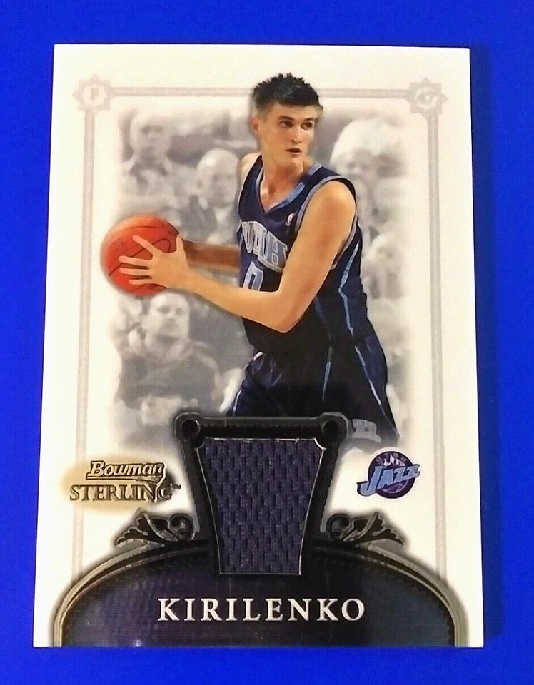 Andrei Kirilenko 2007 Bowman Sterling Game Used Relic Card, #22 Jazz - Image 1 of 2