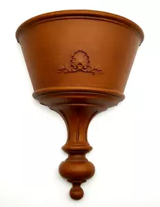 Aplique de bolsillo de pared Syroco de colección maceta imitación madera EE. UU. granja colonial campo - Imagen 1 de 7
