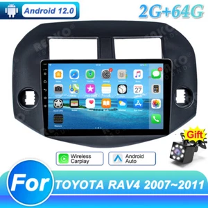 10.1'' 2+64G Car Radio Auto Player Carplay GPS Navi WiFi For Toyota RAV4 2007-11 - Picture 1 of 14