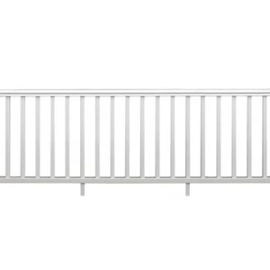 8ft x 36 in White Rail Kit Exterior Vinyl Railing Stair Deck Outdoor Porch Patio - Picture 1 of 11