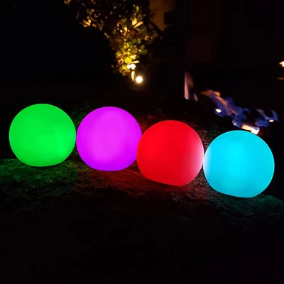 Floating RGB Pool Light Balls, IP68 Waterproof LED Orbs for Tub & Pond - Image 1 of 4
