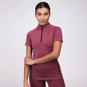 Shires Aubrion React Womens Short Sleeve Base Layers Mauve| Comfort Seams,UPF50+ - Picture 1 of 15