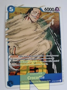 Cocodrilo ® Súper Raro NO HOLO ® Reimpresiones SR ST03-003 ® One Piece ® Inglés - Picture 1 of 2
