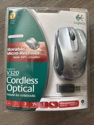 NEW SEALLED Logitech V320Cordless Optical Mouse for Notebooks - Image 1 of 4