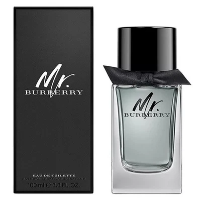 Mr. Burberry Eau De Toilette 3.3 OZ / 100 ml spray EDT para hombre - nueva caja sin sellar Foto 1 de 2