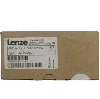 E82EV251K2C 1PC NEW Sealed Lenze Inverter 8200 Vector E82EV251_2C E82EV251K2C - Image 1 of 4