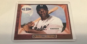 1955 Bowman  Style Jacki Robinson All Star Variation Card Dodgers - Picture 1 of 2