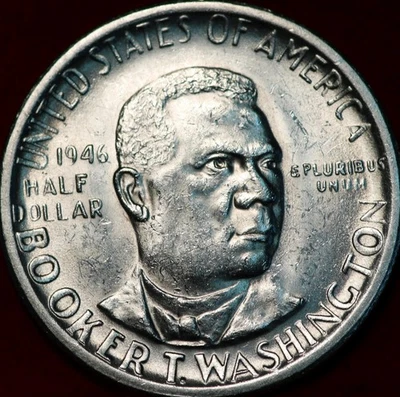 Uncirculated 1946-S Booker T Washington Silver Commemorative Half Dollar - Image 1 of 2