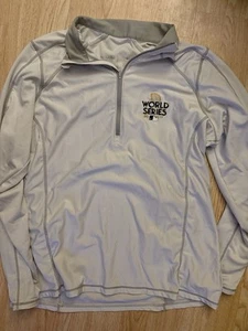 OFFICIAL Women's ANTIGUA 2017 WORLD SERIES Tempo 1/4 Zip Pullover Large - Picture 1 of 2