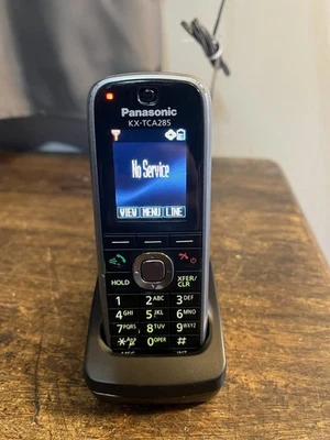 Raro teléfono inalámbrico Panasonic KX-TCA285 Dect 6.0 con cargador OEM y batería.  A Foto 1 de 4