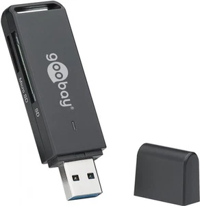 USB 3.0 Cardreader mit USB A Stecker für Micro SD und SD Speicherkarten - Bild 1 von 1