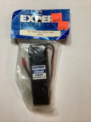 Sanyo 600mah 8.4v 7-Cell - Expert Electronics - Fokker EXRB440 - Vintage - New - Image 1 of 4