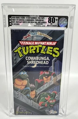 1990 Teenage Mutant Ninja Turtles TMNT Cowabunga Shredhead VHS Tape New VGA 80+ - Image 1 of 3