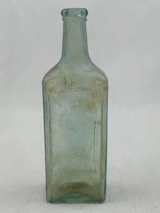 Ayer’s Sarsaparilla Oblong Bottle 8.25” Tall Compound Ext Lowell Mass MA USA Vtg - Picture 1 of 13