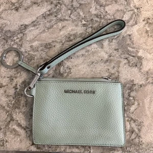 Michael Kors Jet Set Geldbörse Wristlet Hellblau Ausweis Kreditkarten Schlüsselanhänger - Bild 1 von 4