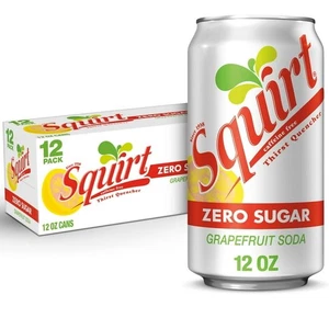 Squirt Zero Sugar Grapefruit Soda, 12 fl oz cans, 12 pack - Picture 1 of 8