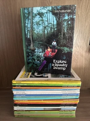 1970’s Vintage National Geographic Book for Young Explorers Hardcover Lot of 23 Foto 1 de 4
