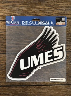 Universidad de Maryland Eastern Shore Hawks UMES 8x8 Calcomanía troquelada Película para ventana Foto 1 de 2