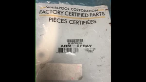 8193504 Spray Braccio Superiore Lavastoviglie Whirlpool Originale Nuovo OEM - Foto 1 di 2
