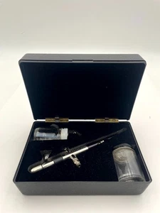 Juego de aerógrafo universal Badger 360-1 gravedad y alimentación inferior plateado doble acción - Imagen 1 de 11