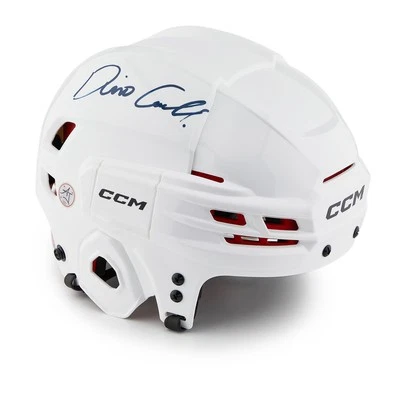 Dino Ciccarelli Autographed White CCM Tacks Helmet - Изображение 1 из 2