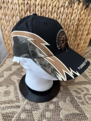 NUEVO CON ETIQUETAS Buck Wear Sombrero Cazador de Pavo Camuflaje Negro Bronceado Gorra Ajustable Equipo de Caza NUEVO Foto 1 de 4