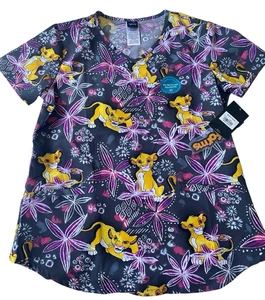 König der Löwen Cherokee Scrubs Tooniforms Disney V-Ausschnitt Top TF737 LKGJ Größe S - Bild 1 von 5