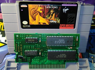 Lion King The SNES Super Nintendo NTSC USA cleaned genuine Disney's Virgin - Image 1 of 4