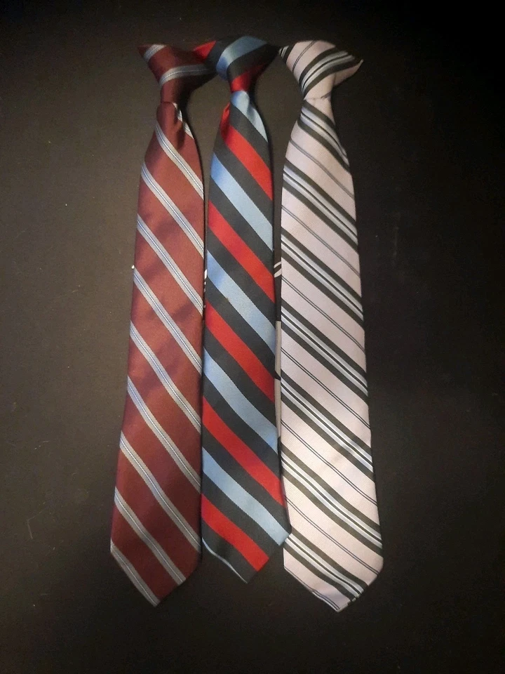 Lote de 3 corbatas con clip George para niños de 16 pulgadas Foto 1 de 1