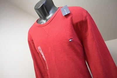Tommy Hilfiger Thermal Shirt Sweat Shirt Red Long Sleeve Mens Size 2XL XXL NWT - Image 1 of 4