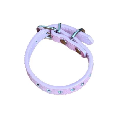 COLLAR BLING & GLITZY ROSA XSS XTRA EXTRA PEQUEÑO CACHORRO/GATO CON PEDRERÍA Foto 1 de 3